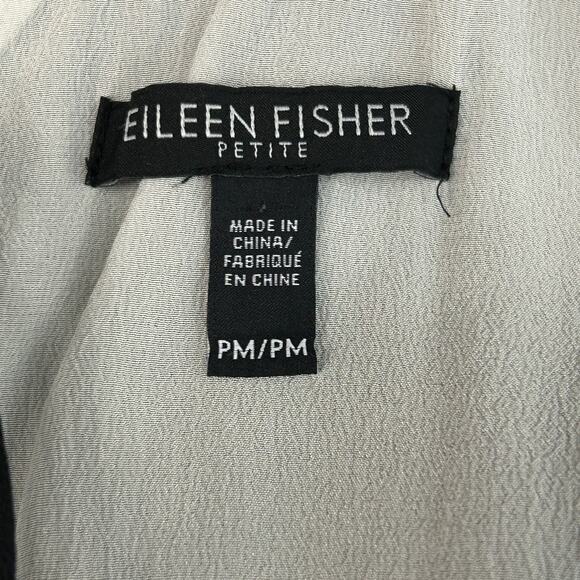 Eileen Fisher Dress Sleeveless double-layer silk cocktail dress Size PM - Picture 5 of 6